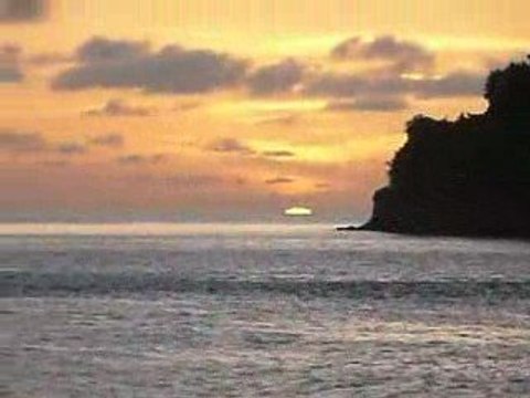couche de soleil aux iles du salut