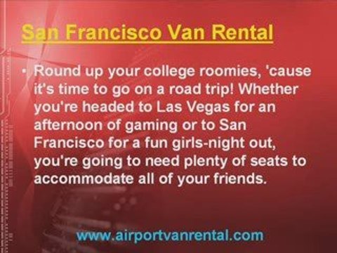 Van Rentals San Francisco