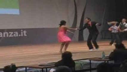 Santi and Jennifer World Cup boogie demi final Rimini