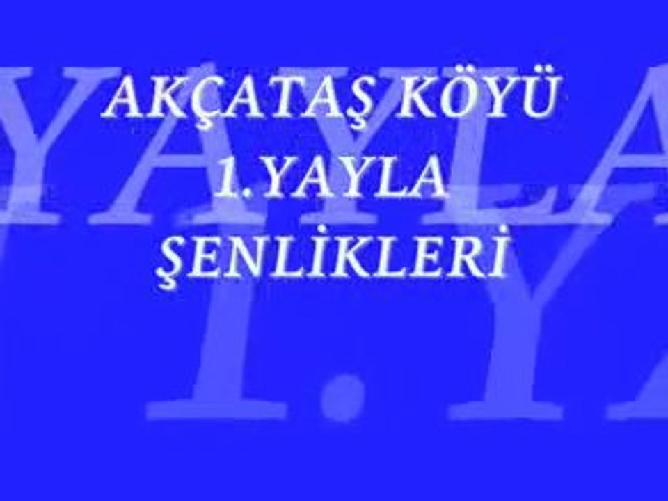 SİVAS GÖLOVA AKÇATAŞ YAYLA ŞENLİKLERİ