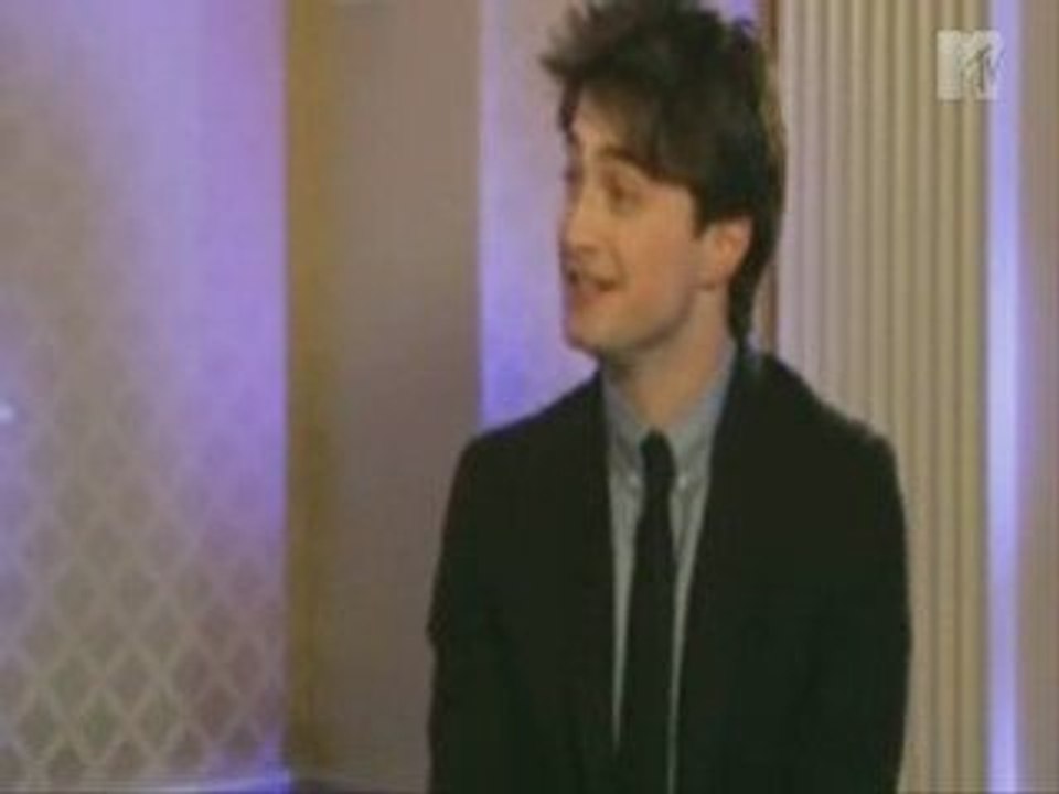 Daniel Racliffe, Tom Felton and Bonnie Wright in MTV.com