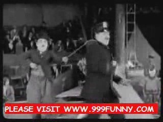 funny Charly Chaplin in circus
