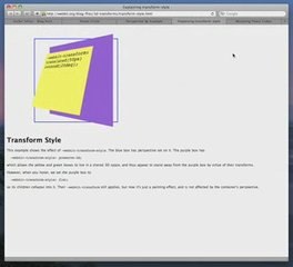 Webkit CSS3 transforms, animations and transitions