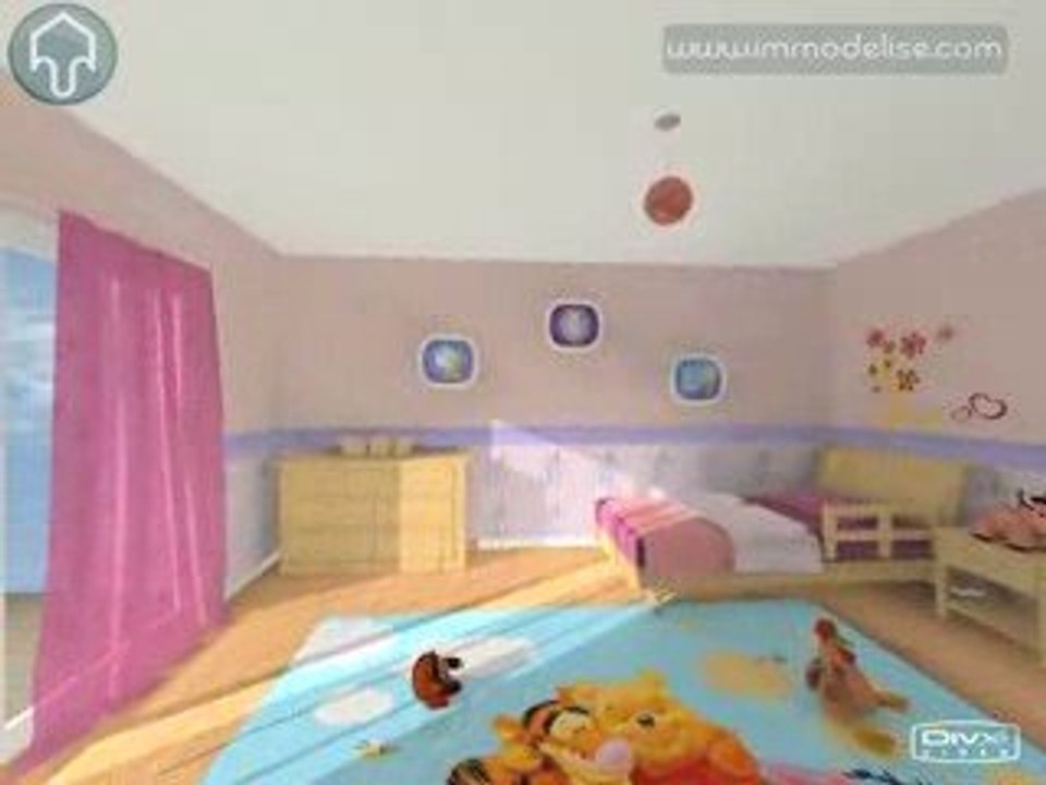 VISITE VIRTUELLE - CHAMBRE Fille