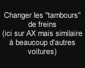 Changement freins AR