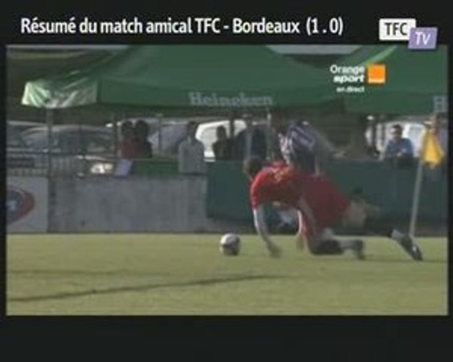 Résumé du match amical TFC- Bordeaux