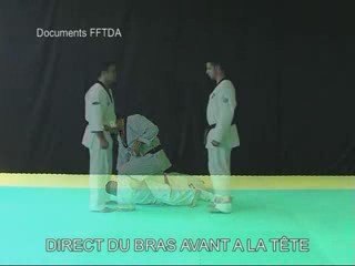 direct du bras avant à la tête