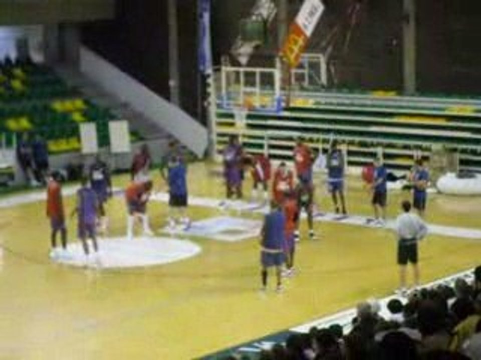 Entrainement public stage 2009 Equipe France Basket - Vichy