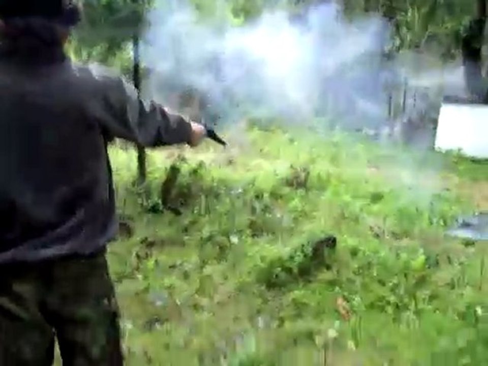 Tir au pistolet a poudre noire 4 (Remington cal 36)