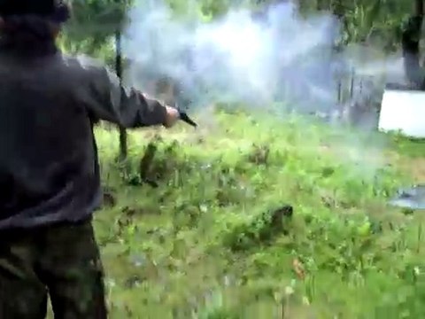 Tir au pistolet a poudre noire 4 (Remington cal 36)