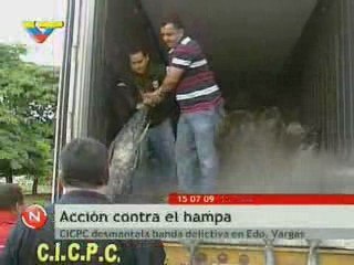 CICPC incautó 25 toneladas de atún a piratas de carretera