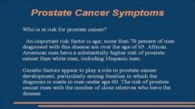 Prostate Cancer Symptoms