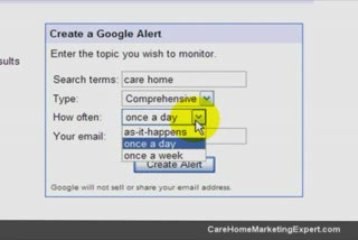 How To Set Up a Google Alert For Your Care Home