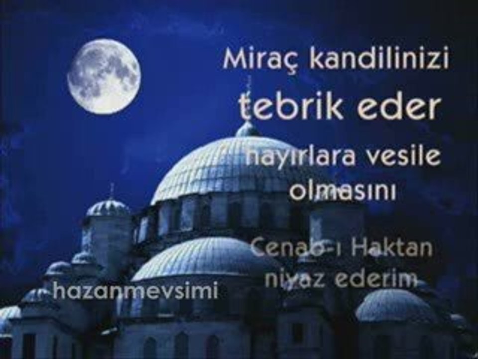 mirac gecesi mesajım