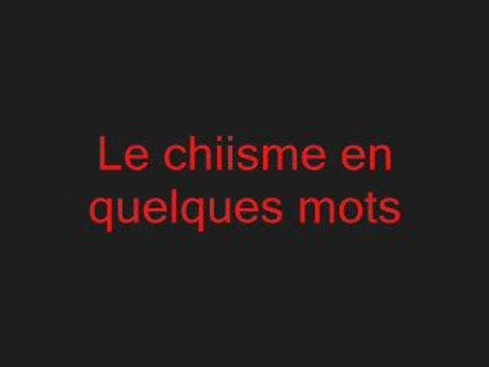 chiite shiisme doctrine