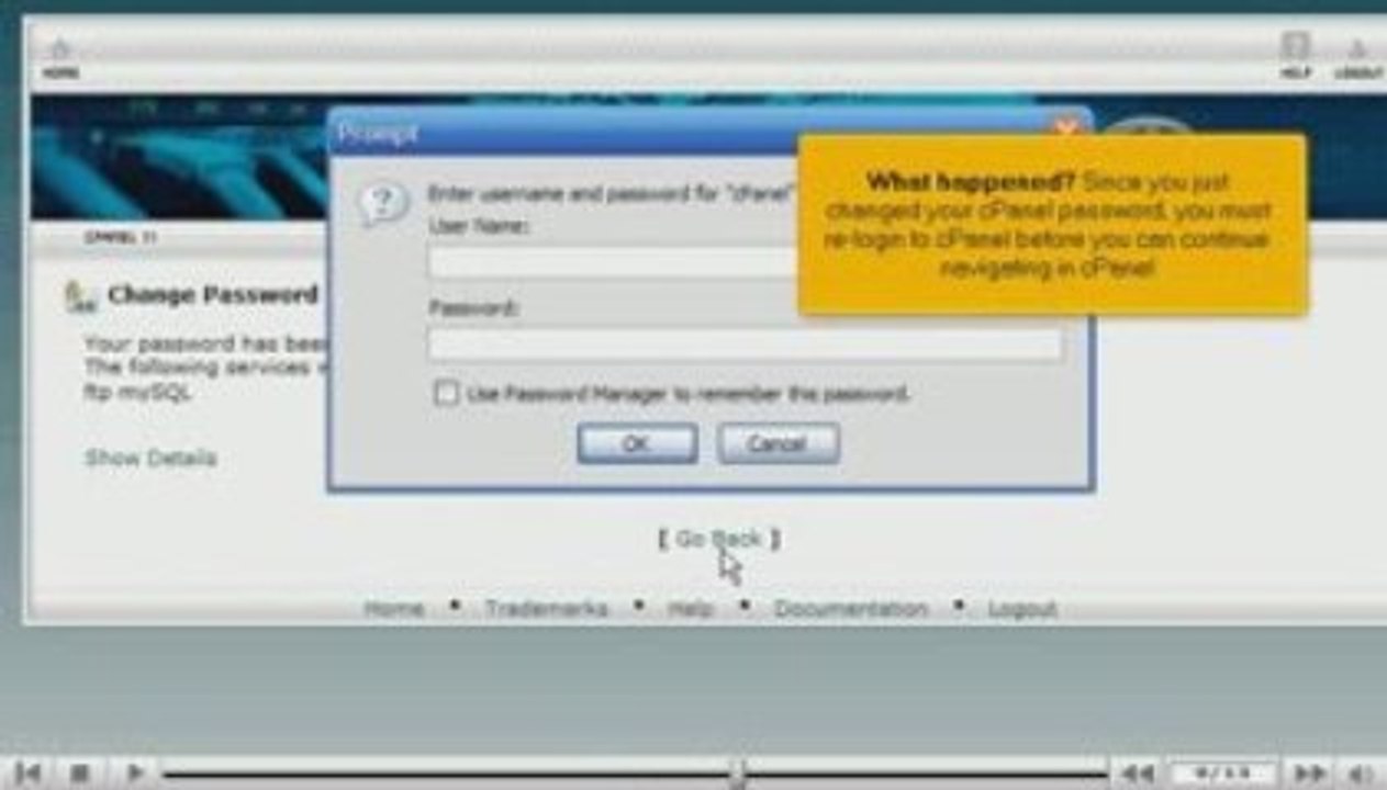 cPanel Tutorial - How to change your cPanel password