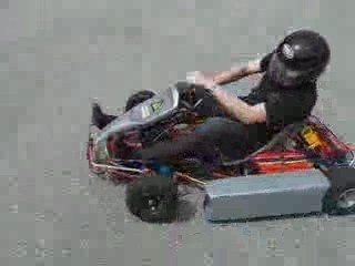 Burning rubber with 78V gocart in Danemark