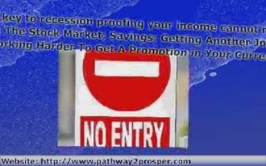 A Recession Proof Income Opportunity