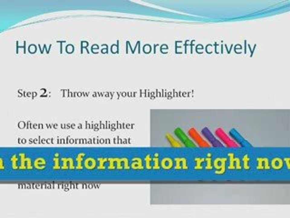 How to Read and Learn More Effectively