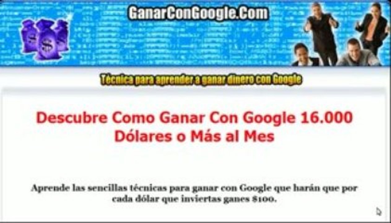 Ganar con google te dará ganancias mayores a 5 cifras