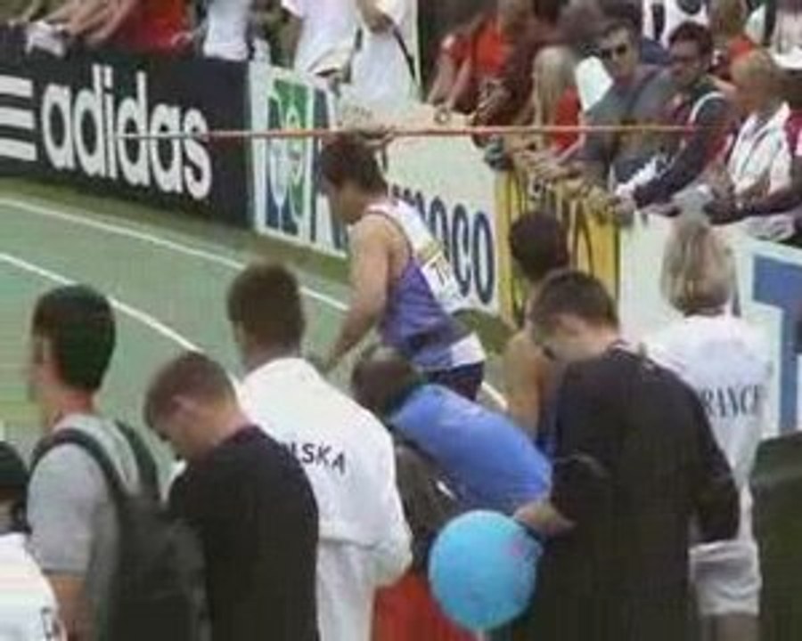 Athlé mondiaux cadets lancer javelot homme K. Durechou