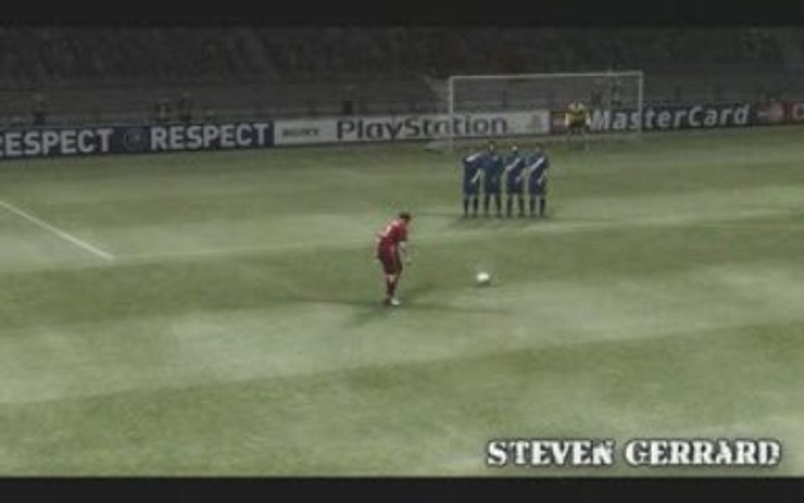 Steven Gerrard freekick PES2009