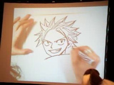 Dessin de Natsu de Fairy Tail par Hiro Mashima