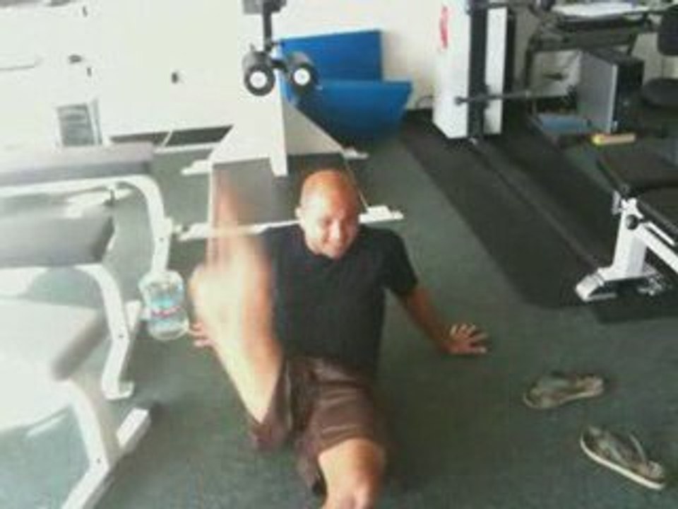 Bj Putting right leg behind head with no hands