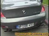 Bmw 645 ci Sound vancouver car leasing