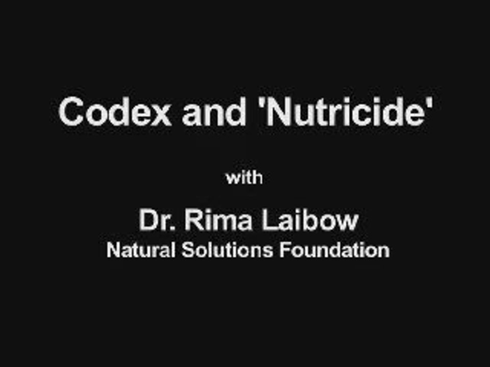 Codex Alimentarius P1 *VERY IMPORTANT MUST SEE*
