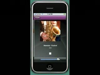 Demo video of the Jamendo application for iPhone