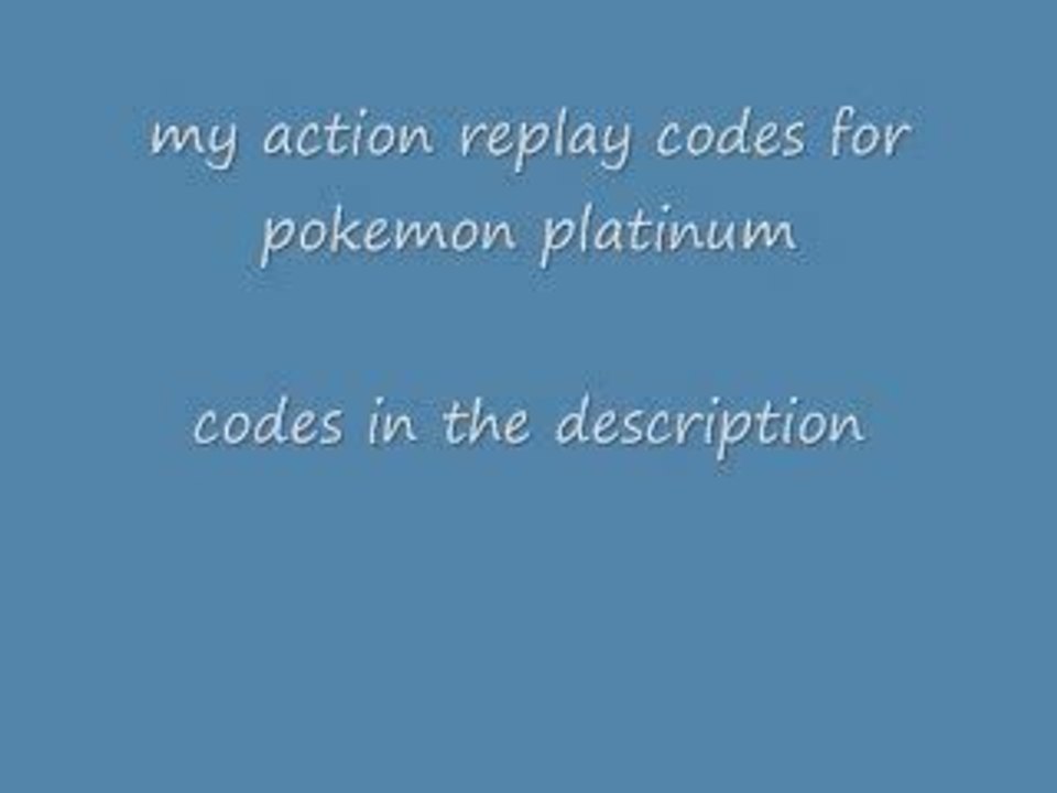 pokemon platinum ar codes