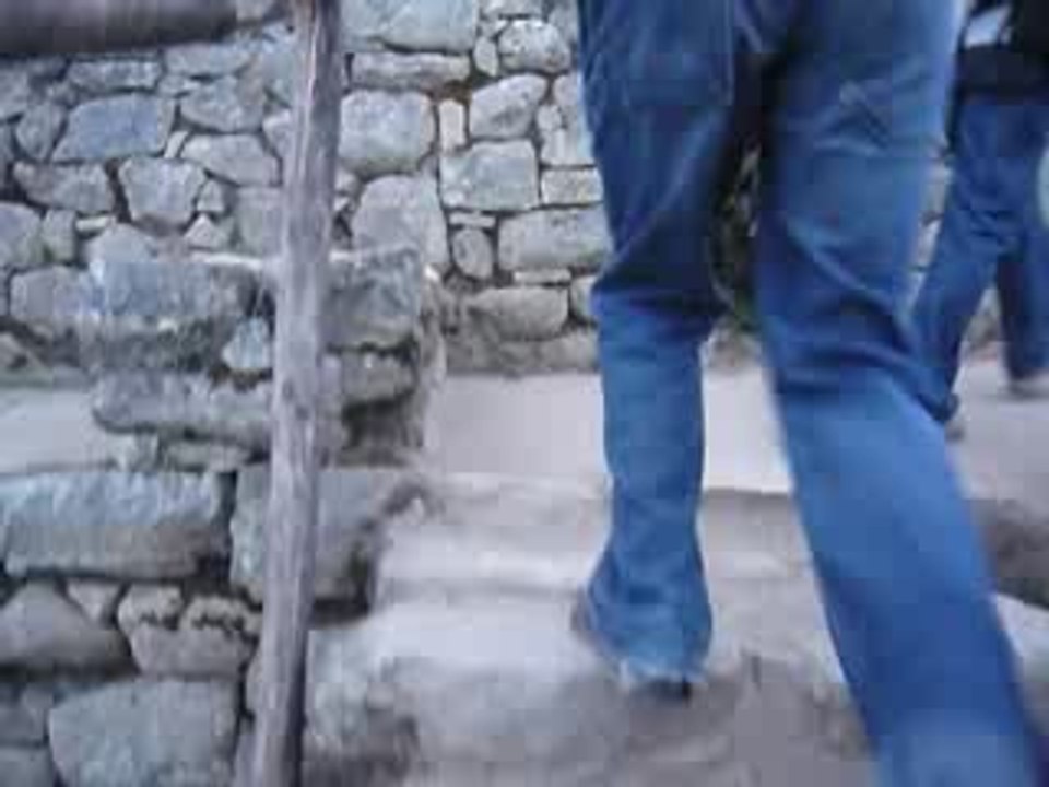 arrivee machu