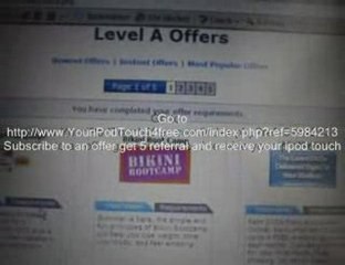 how to get your free ipod touch just as seen on g4 techtv
