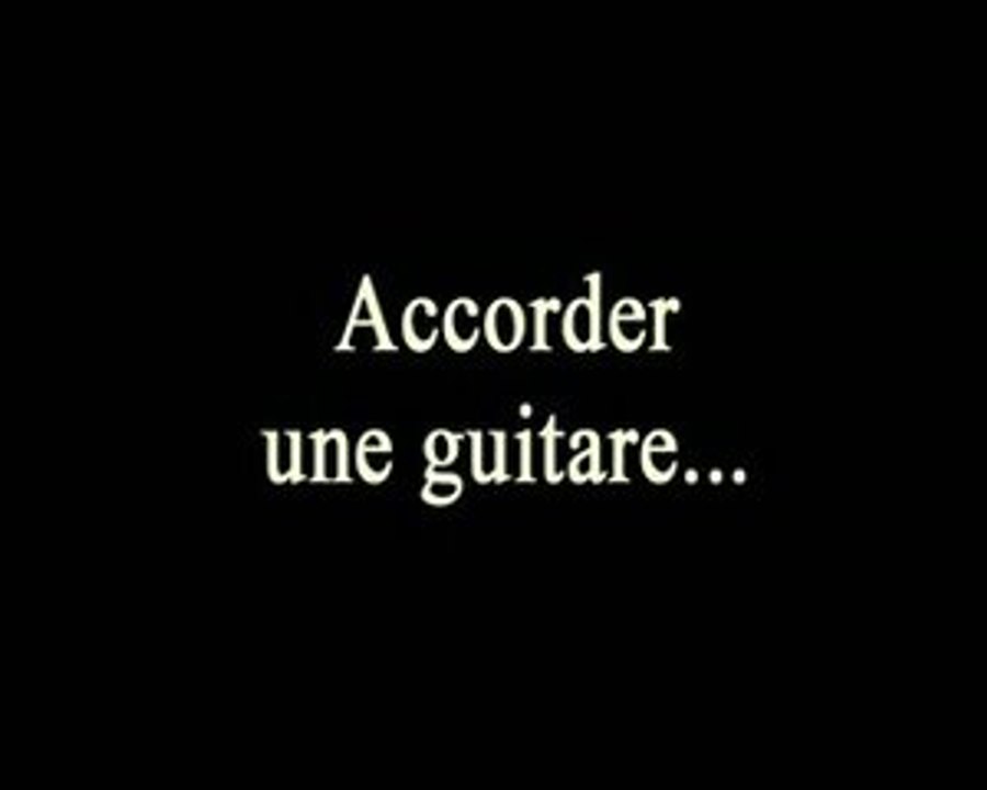 accorder une guitare