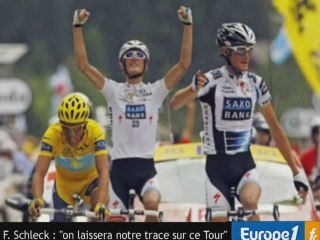 F. Schleck : "on laissera notre trace sur ce Tour"