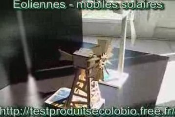 mobiles, jouet eoliennes solaires