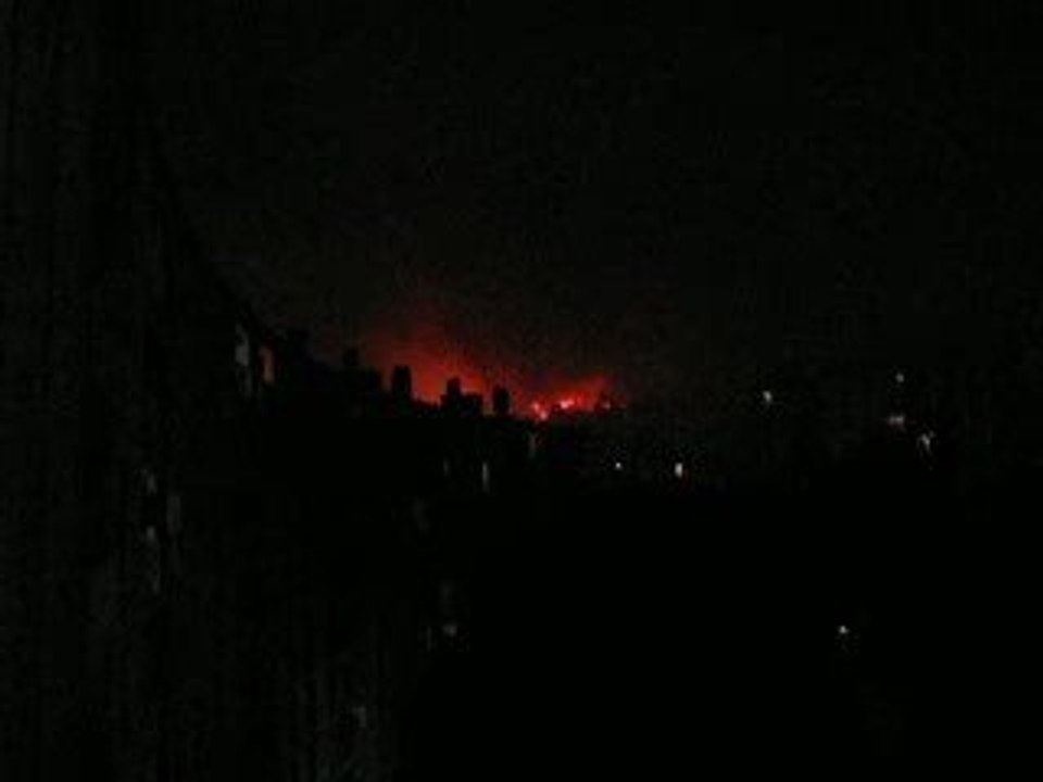 Feu à Marseille