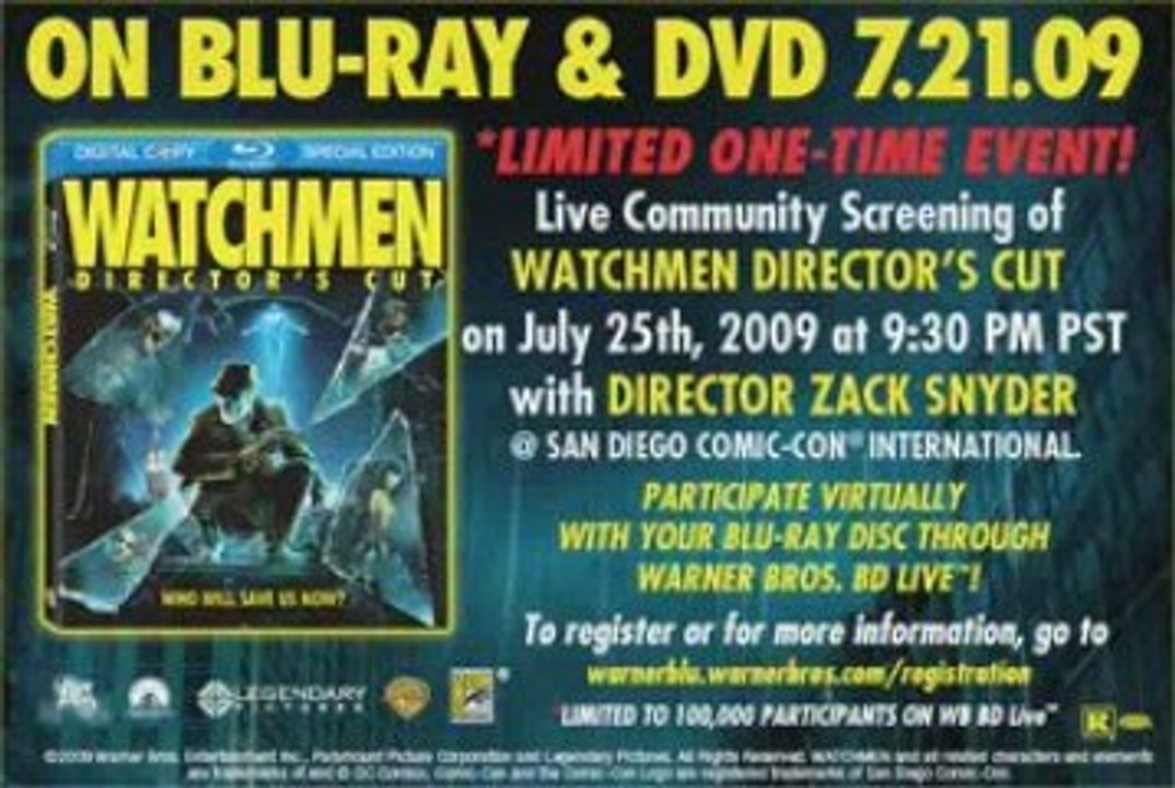 Watchmen - BD-Live Community Screening