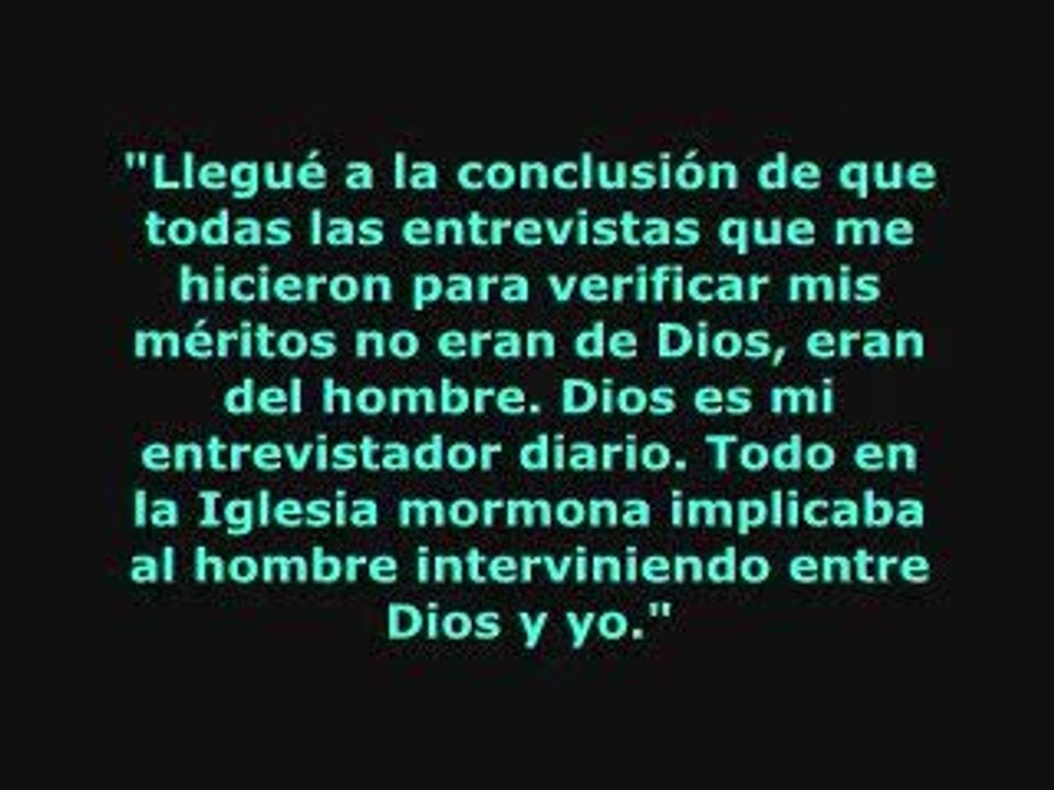 Testimonio Ex Mornona - Cuarenta años en el mormonismo