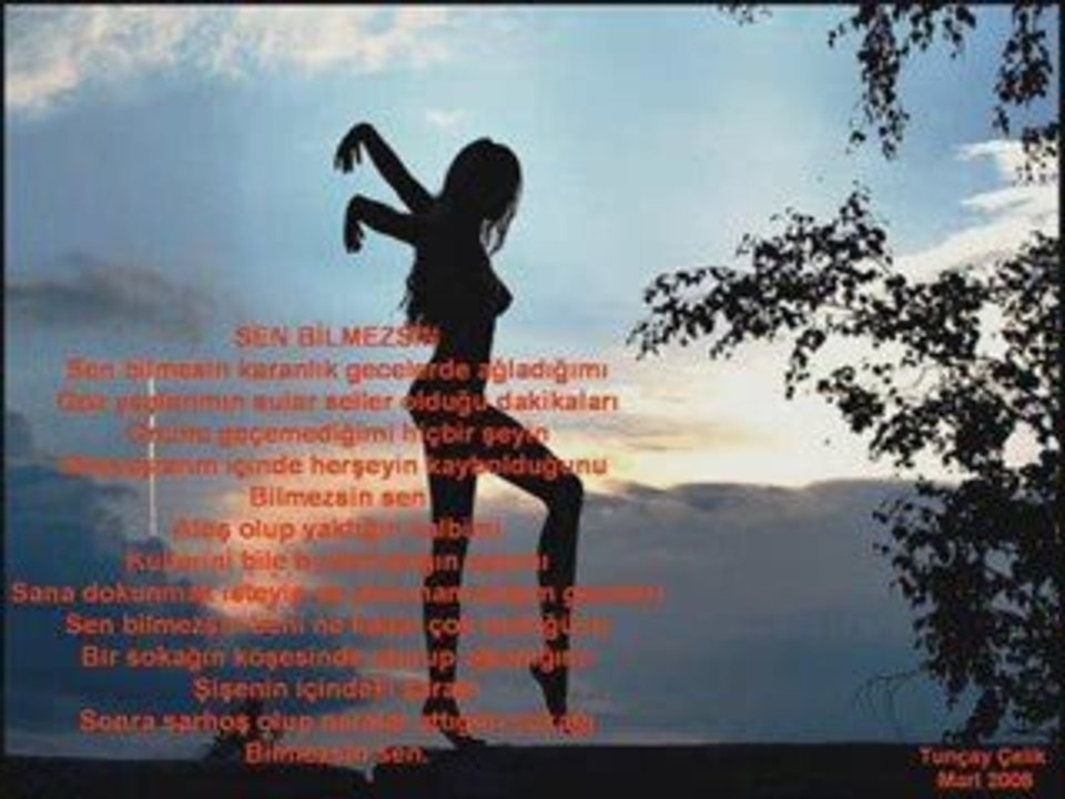 SiMDi  O ISIKLI YOLDA YALNIZMI YURUYECEGIM