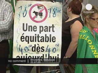 Manifestation d'agriculteurs à Bruxelles