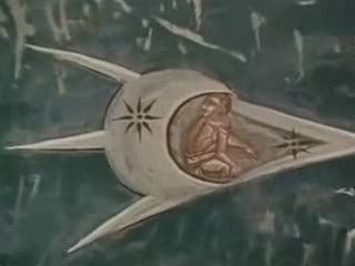 UFO - Painting in Serbian monastery, Kosovo