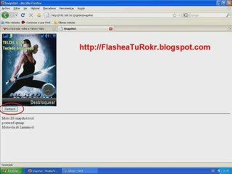 Como capturar pantalla de Motorola Z6