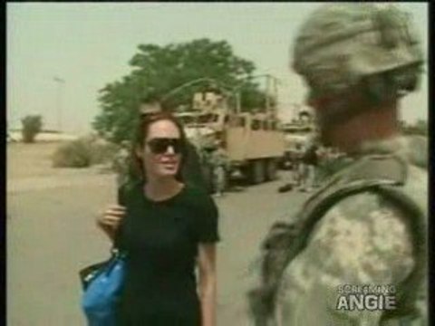 ANGELINA JOLIE VISIT IN IRAQ TROOPS 2009 - ROUGH CUT