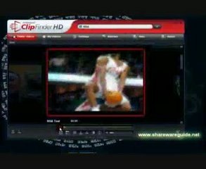 One-step find, download, play video clips from video webs