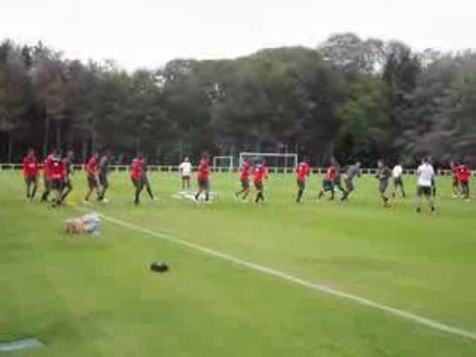 Entrainement stage 2009 RC Lens à Vichy