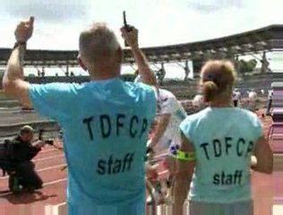 Arrivée du Tour de France cycliste pénitentiaire