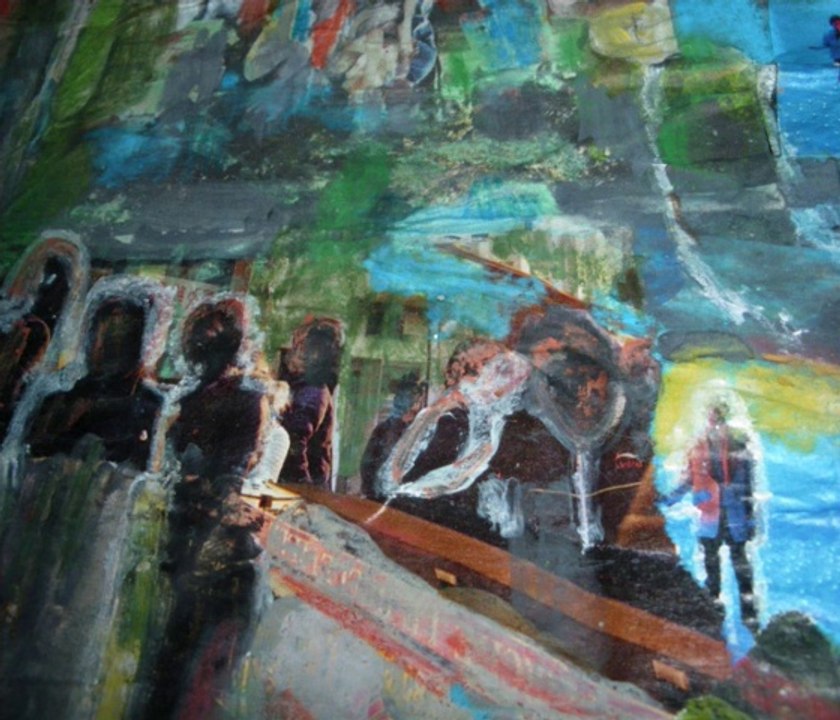 Les musiciens en chemin