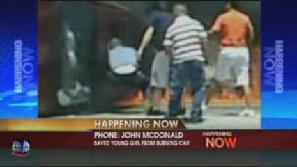 Man saves Child From Burning SUV in CA